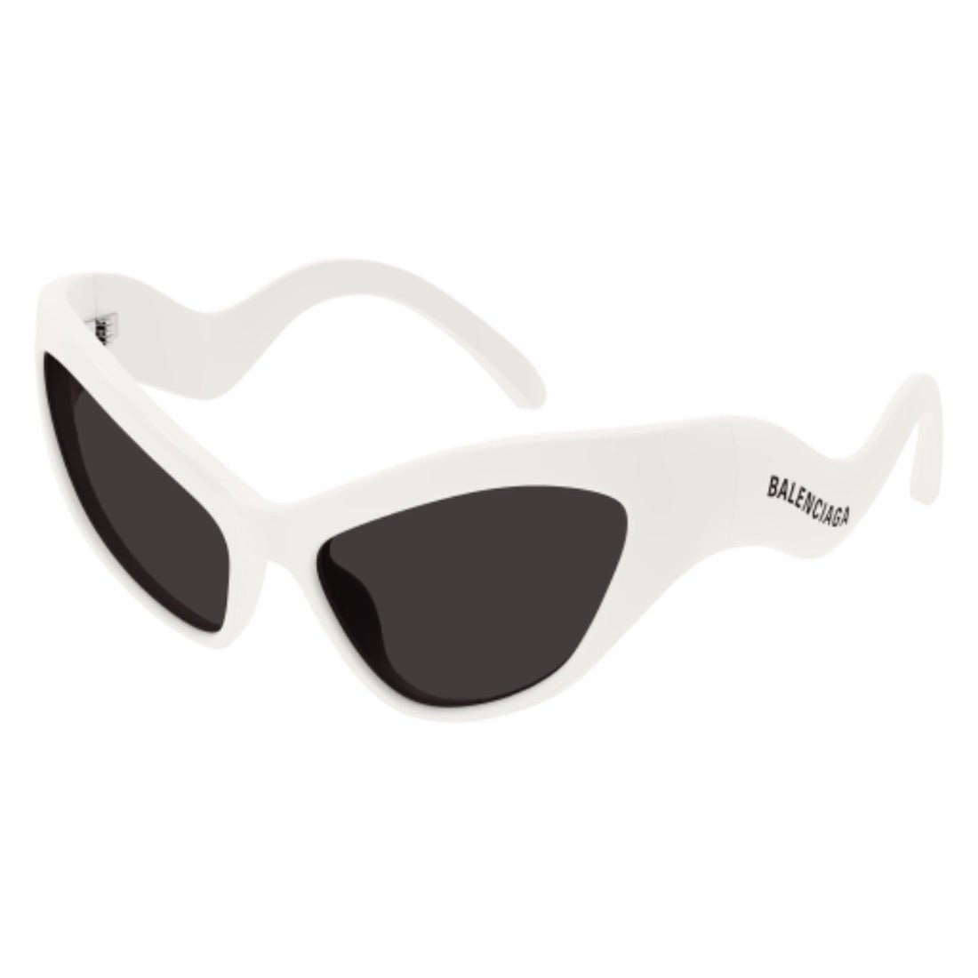 Original Cat-Eye: Wicked White Sunglasses