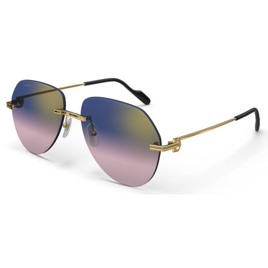 PREMIERE DE CARTIER - PILOT - GOLD/GRADIENT PURPLE - PARIS LUNETIER