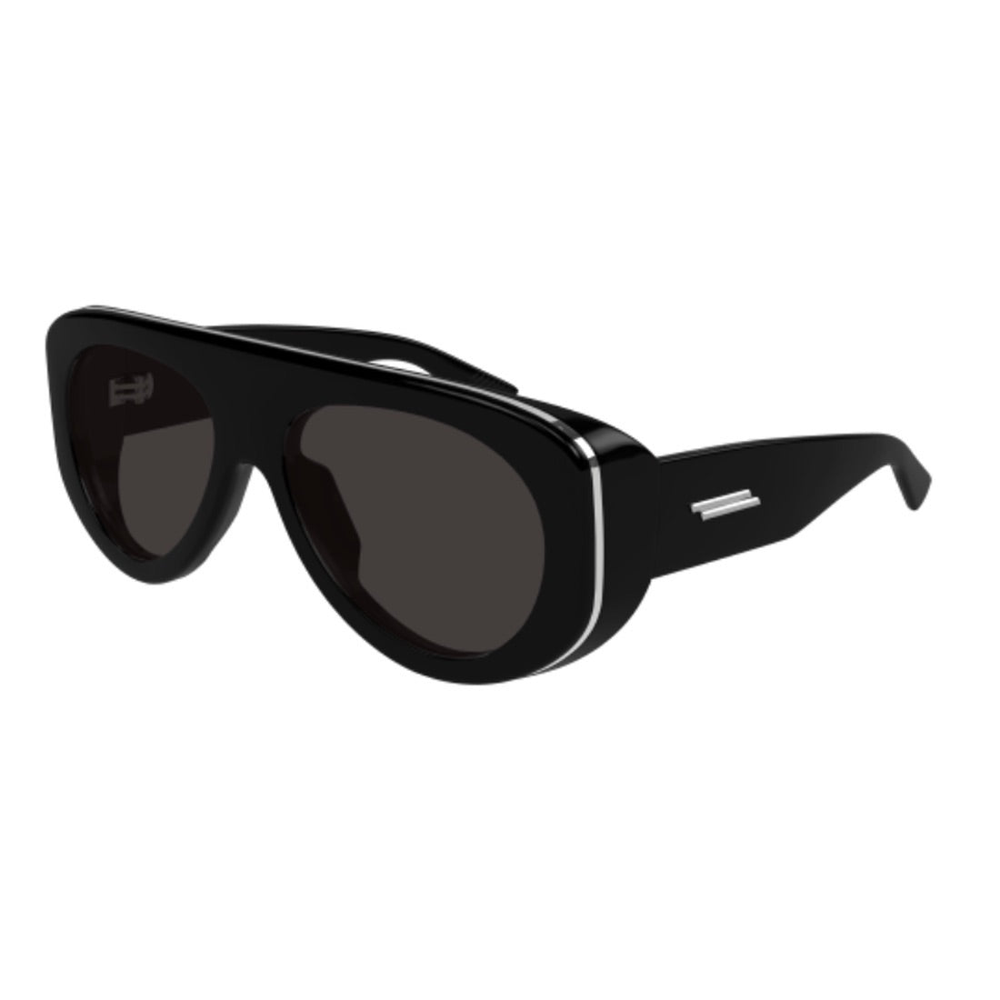 NWT BOTTEGA VENETA BV1362S 001 Sunglasses BV1362S Bottega Veneta Pilot Sunglasses 001 Shiny Black  main image 4