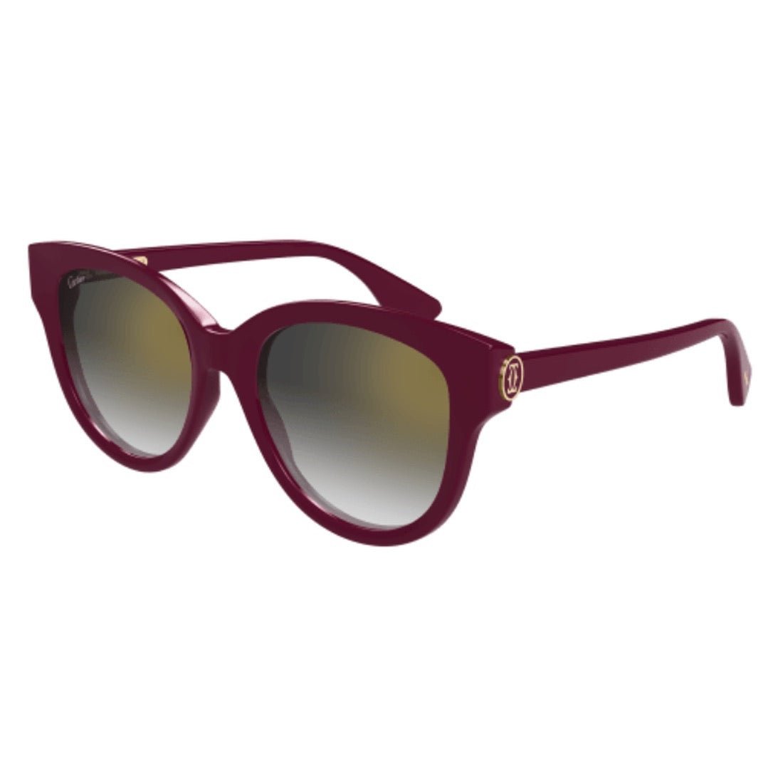 Cartier CT0506S-003 Sunglasses Burgundy Acetate Oversized CT0506S Sun – Visionist main image 2