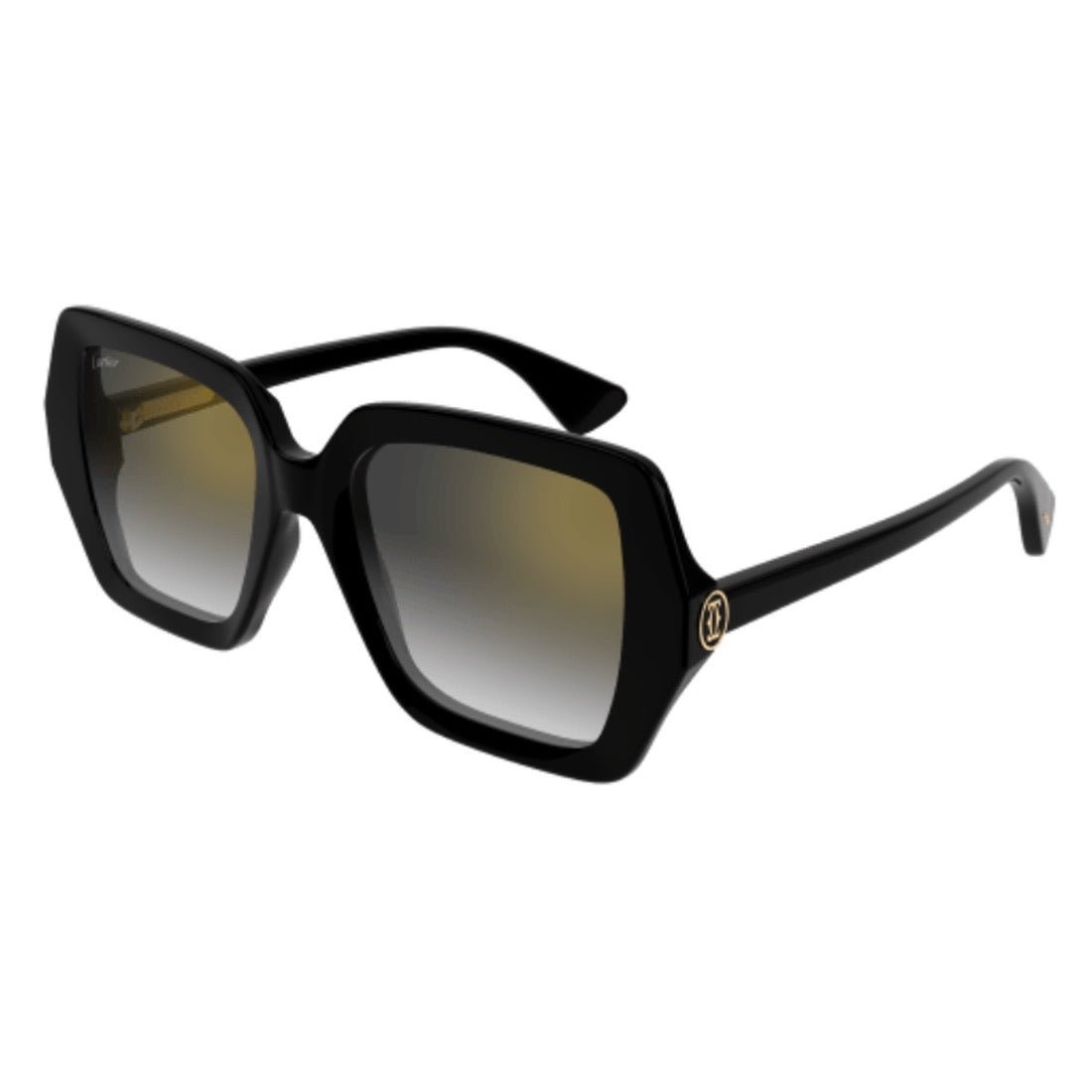 Cartier CT0507S-001 Sunglasses Black Acetate Square CARTIER SUNGLASSES - CT0507S 001 54 - Black C Décor main image 4