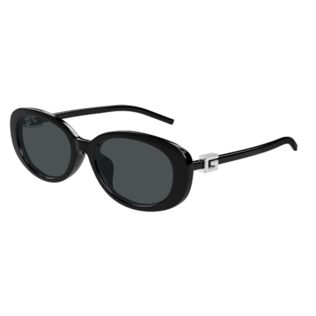 Gucci GG1684SA 002 Oval Sunglasses - Shiny Black/Grey GUCCI GG1684SA 002 Shiny Black/Grey 55-18-145 Sunglasses New  main image 3