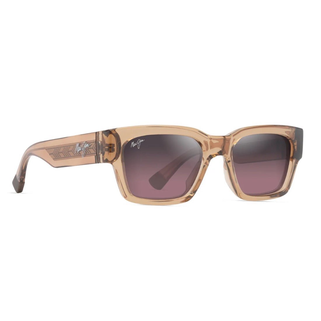 Maui Jim Kenui Brown Transparent Frames Maui Jim - Kenui (Shiny Translucent Light Brown) – Good See Co main image 4