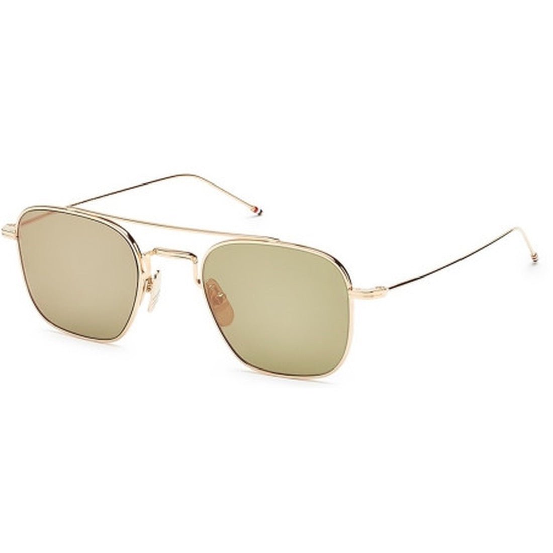 THOM BROWNE トムブラウン TBS907 ツーブリッジ ラウンド サングラス ゴールド THOM BROWNE - TBS907 GLD