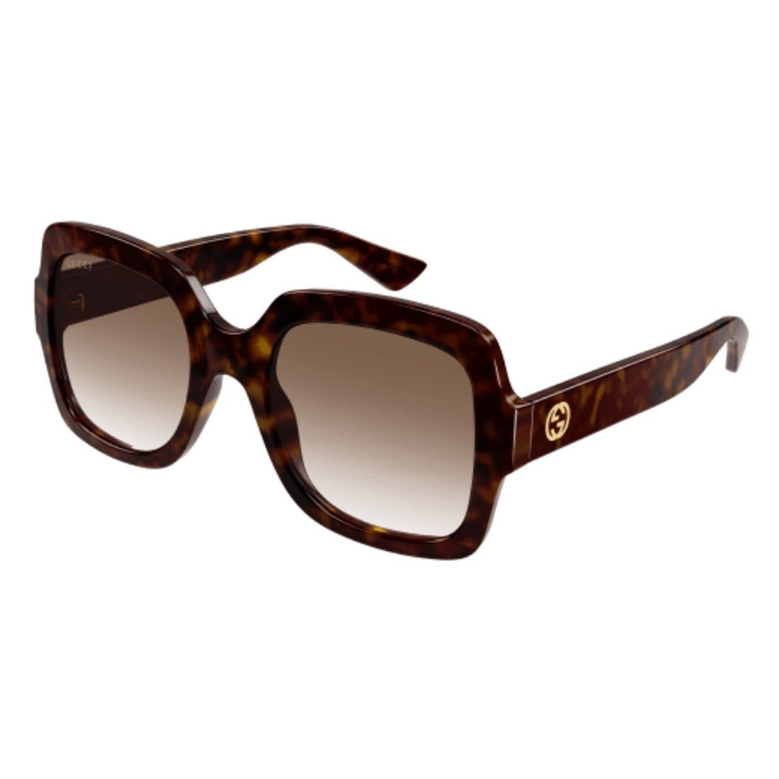 Gucci GG1337S 003 Tortoise Rectangle Sunglasses Sunglasses Gucci GG1337S | Free Shipping | Glasses.com® main image 4