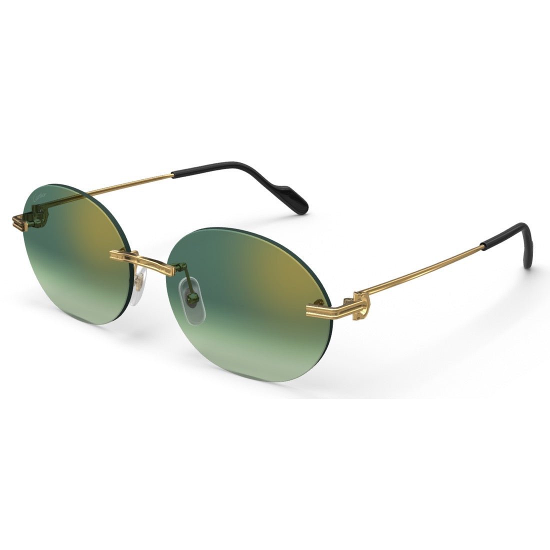 PREMIERE DE CARTIER - OVAL - GOLD/GRADIENT GREEN - PARIS LUNETIER