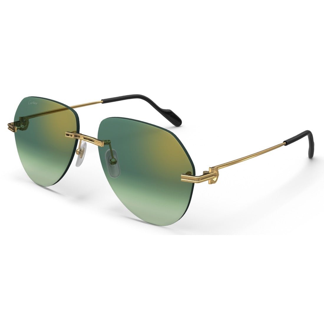 PREMIERE DE CARTIER - PILOT - GOLD/GRADIENT GREEN - PARIS LUNETIER