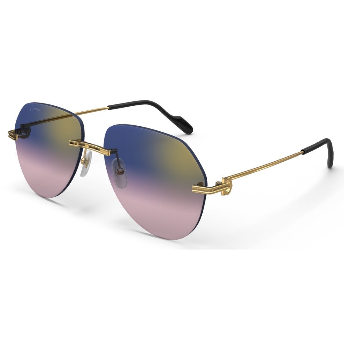 PREMIERE DE CARTIER - PILOT - GOLD/GRADIENT PURPLE - PARIS LUNETIER